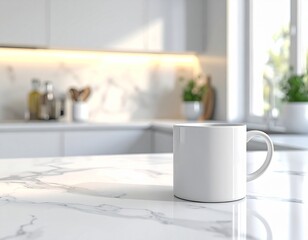 Kitchen Counter with Mug Copy Space