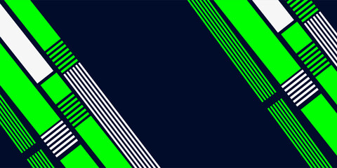 Abstract blue banner design vector, dynamic sporty horizontal background template for media promotion or web banner. vector