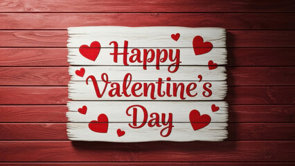 Happy valentine's day sign isolated on white background isolated on white background
