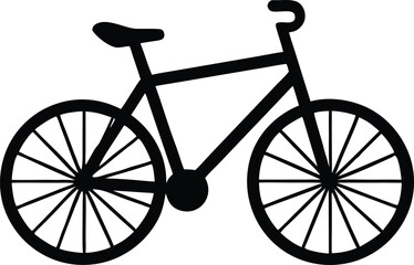 Classic bike symbol transportation vector, Eco friendly sport travel concept