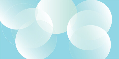 Minimalist banner background. Green and blue gradations.Circle geometric background. Simple design. Vector. EPS 10