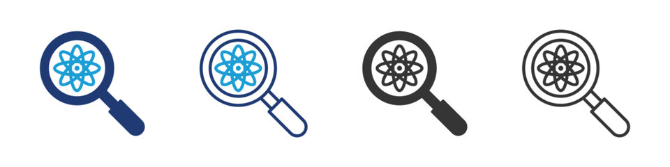 Obraz premium Researches icon set collection multi-style.