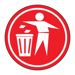 Recycle Bin Trash Icon Rubbish Sign Waste Icon Vector Illustration