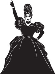 International women's day silhouette isolated on transparent background empowering women worldwide