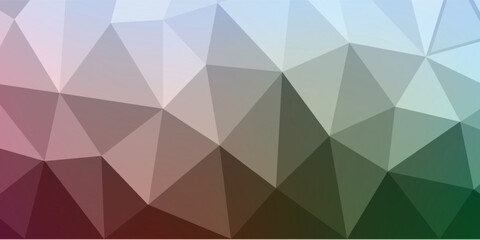 Fototapeta premium Abstract Geometric Gradient Background With Low Poly Mosaic In Multicolor Tones For Design Projects
