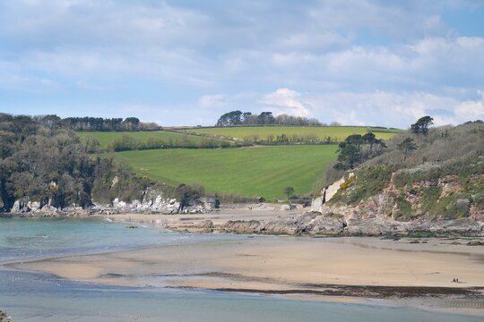 Mothecombe Beach, The Erme Estuary, Devon, England