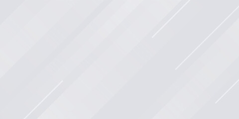 Diagonal grey gradient lines background. Abstract silver stripes wallpaper. Abstract gray tech backdrop. Oblique gris texture for graphic design, poster, banner, flyer, brochure, presentation. Vector