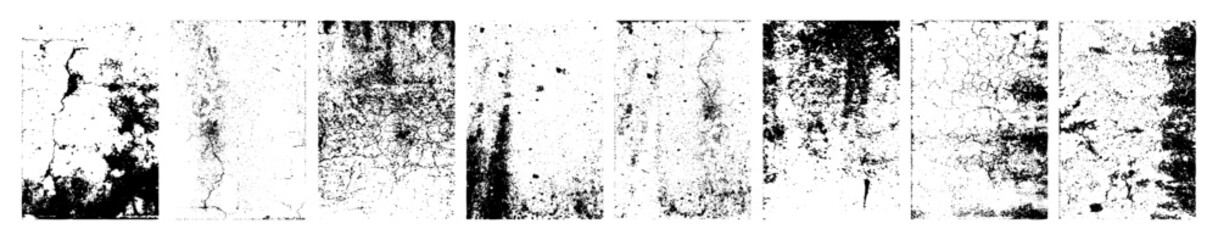 Grunge overlay texture. Old dirty concrete background with cracks and scratches. Distressed grainy surface. Vintage urban backdrop. Scraped and stained design element. Vector illustration.