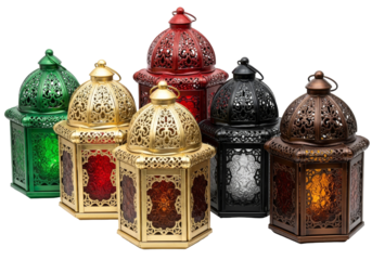 colorful islamic lanterns for ramadan eid mubarak decor