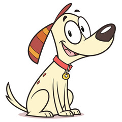 Cartoon and funny dog.