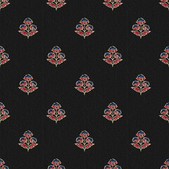 TRADITIONAL AJRAKH PATTERN, HAND BLOCK PRINT, BATIK PRINT, INDIAN TEXTILE BACKGROUND, FLORAL BACKGROUND, KALAMKARI PRINT, HAND DRAW TEXTILE PATTERN, TEXTILE