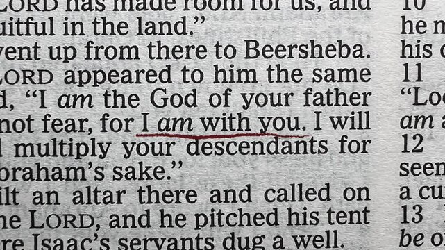 I Am With You in the Holy Bible