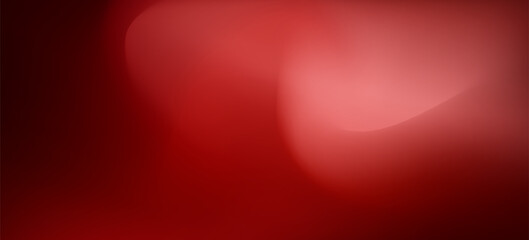 3d rendering of red abstract glass background. An abstract background features a gradient of red and dark red colors, creating a smooth, wave-like transition.