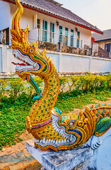 The Naga serpent of Wat Pan Ping, Chiang Mai, Thailand