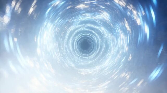 Abstract swirling vortex of light and energy. Represents concepts of time travel, science fiction, and digital transformation