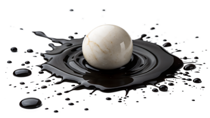 a paint splash isolated on transparent background