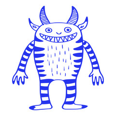 Smiling Monster Doodle