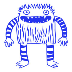 Smiling Monster Doodle