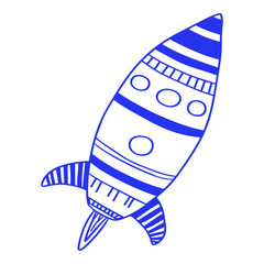 Spaceship Rocket Doodle