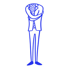 Standing Suit Doodle