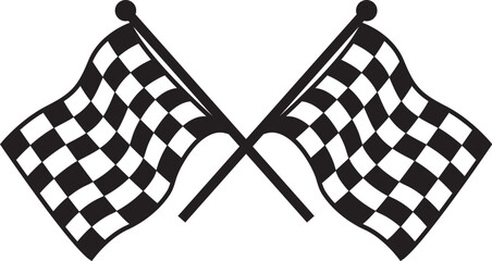checkered flags crossing over finish flag race flag championship flag eps vector file