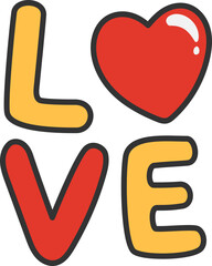 love letter icon vector