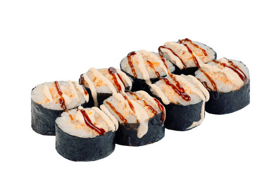 Maki Salmon Tone isolated on white background.
