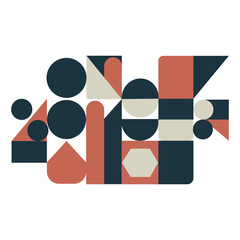 This vector business logo design features abstract geometric shapes and technology elements