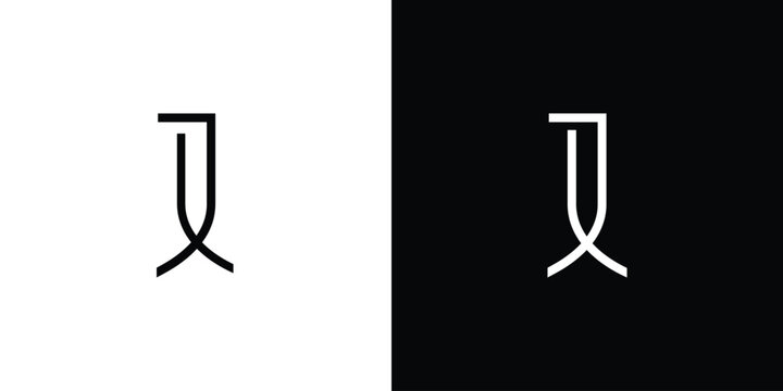 Unique and modern letter JL initials logo design