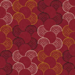 GEOMETRIC MANDALA SEAMLESS PATTERNS  AJRAKH PATTERN, HAND BLOCK PRINT, BATIK PRINT, INDIAN TEXTILE BACKGROUND