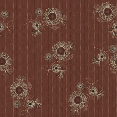 GEOMETRIC MANDALA SEAMLESS PATTERNS  AJRAKH PATTERN, HAND BLOCK PRINT, BATIK PRINT, INDIAN TEXTILE BACKGROUND