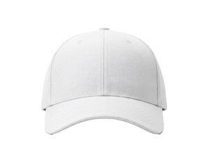 Fototapeta premium white baseball cap on png transparent background