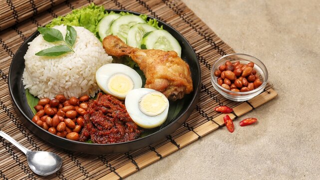 Nasi lemak is a type of typical Malay food that is commonly found in Malaysia where this dish is considered one of the national dishes
