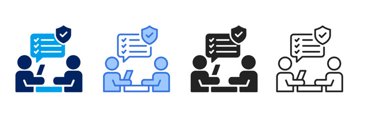 Accountability  Icon Set Different Style Collection. 