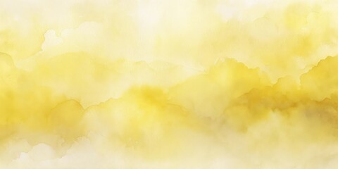 Golden Hues A Soft, Dreamy Watercolor Background of Yellow and White Shades Ideal for Design Projects Requiring a Subtle and Elegant Aesthetic