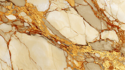 Elegant white marble texture with striking golden veins and patterns © Ageless Artistry