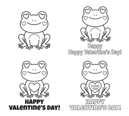 coloring book for Adult. Design for wedding invitations and Valentine's Day of abstract flowers, hearts, envelope, arrow, heart, bird, kiss, butterfly