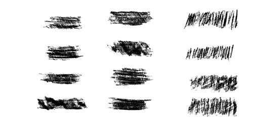 Black crayon strokes drawn manually on paper, captured as raster photo artwork. Ideal for grunge textures, abstract backgrounds, expressive overlays, and creative design elements.