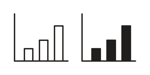 Bar chart icons for website design and development, app development. EPS10 © Creatives