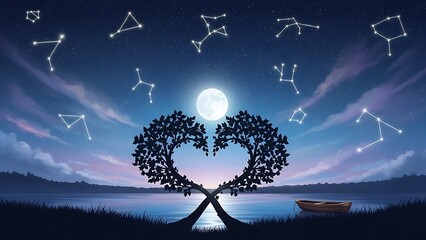 Valentine&rsquo;s Day Greeting Design with Heart Shapes and Romantic Colors