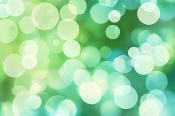 A soft, abstract background featuring blurred circles in shades of green and blue, creating a serene and tranquil atmosphere.