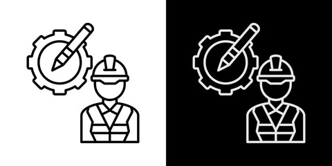 Engineering   White Icon Set Design