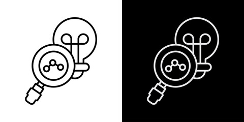 Research  White Icon Set Design