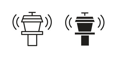 Control Tower icons for website design and development, app development. EPS10