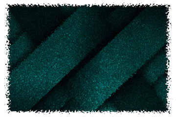 Overlapping Diagonal Strips with Fine Grain Teal Texture Creating Layered Abstract Geometric Background, Made of Cubes

