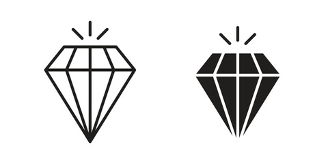 Diamond icons for website design and development, app development. EPS10