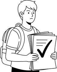 Blue vector file icon