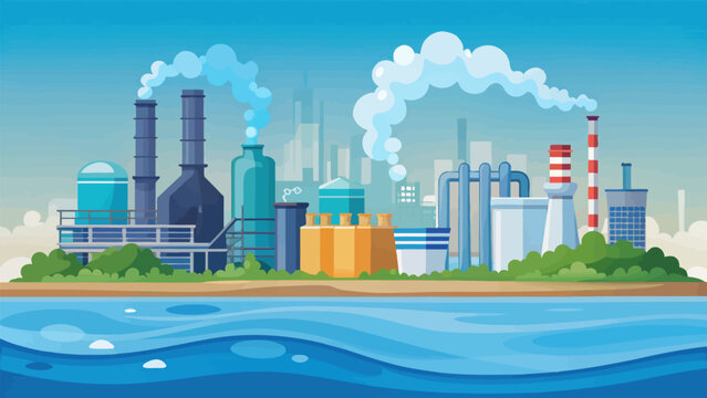 Bold Illustration of BPA Plasticizer Chemical Pollution
