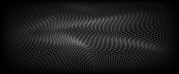 Black wired mesh texture isolated on white background. Metallic or fabric fence, cage or lattice structure. © Hendra