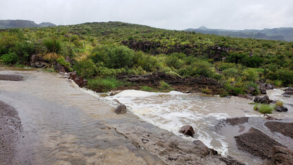 Big Bend Ranch State Park during a storm.